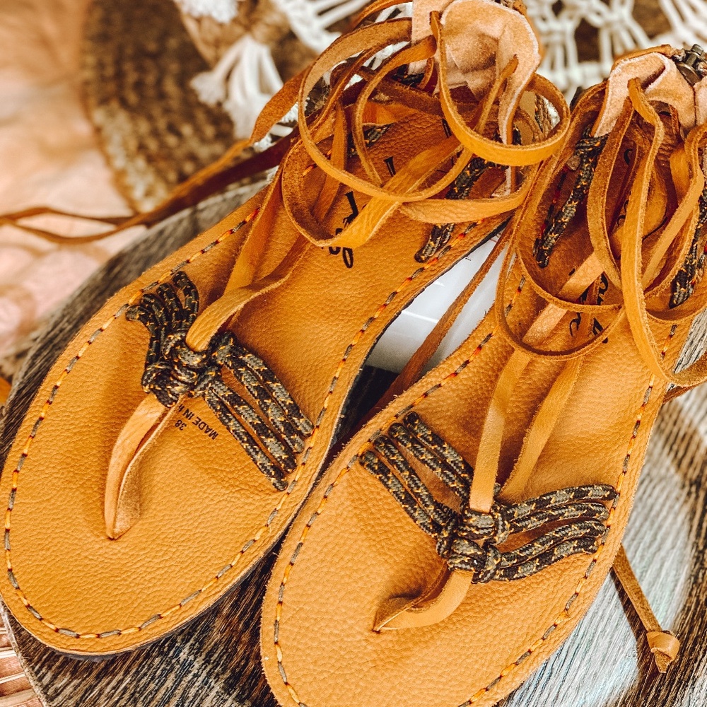 Free People La Jolla Gladiator Wrap Sandal